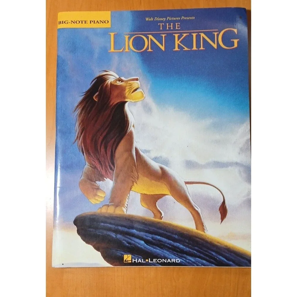 The Lion King Big Note Piano Book Disney Hal Leonard '94 Songs Music